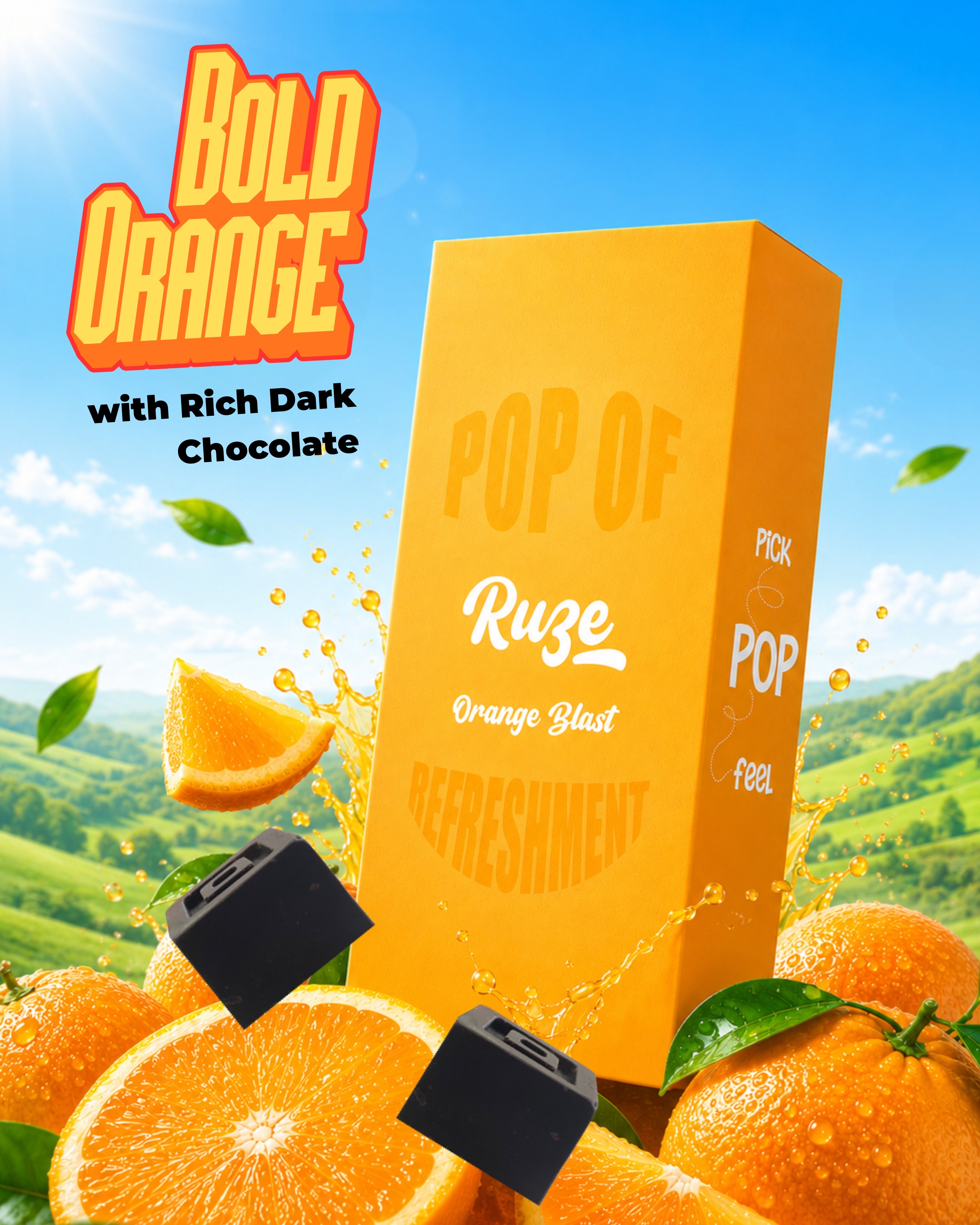 Orange Blast Dark Chocolate (Box of 10)