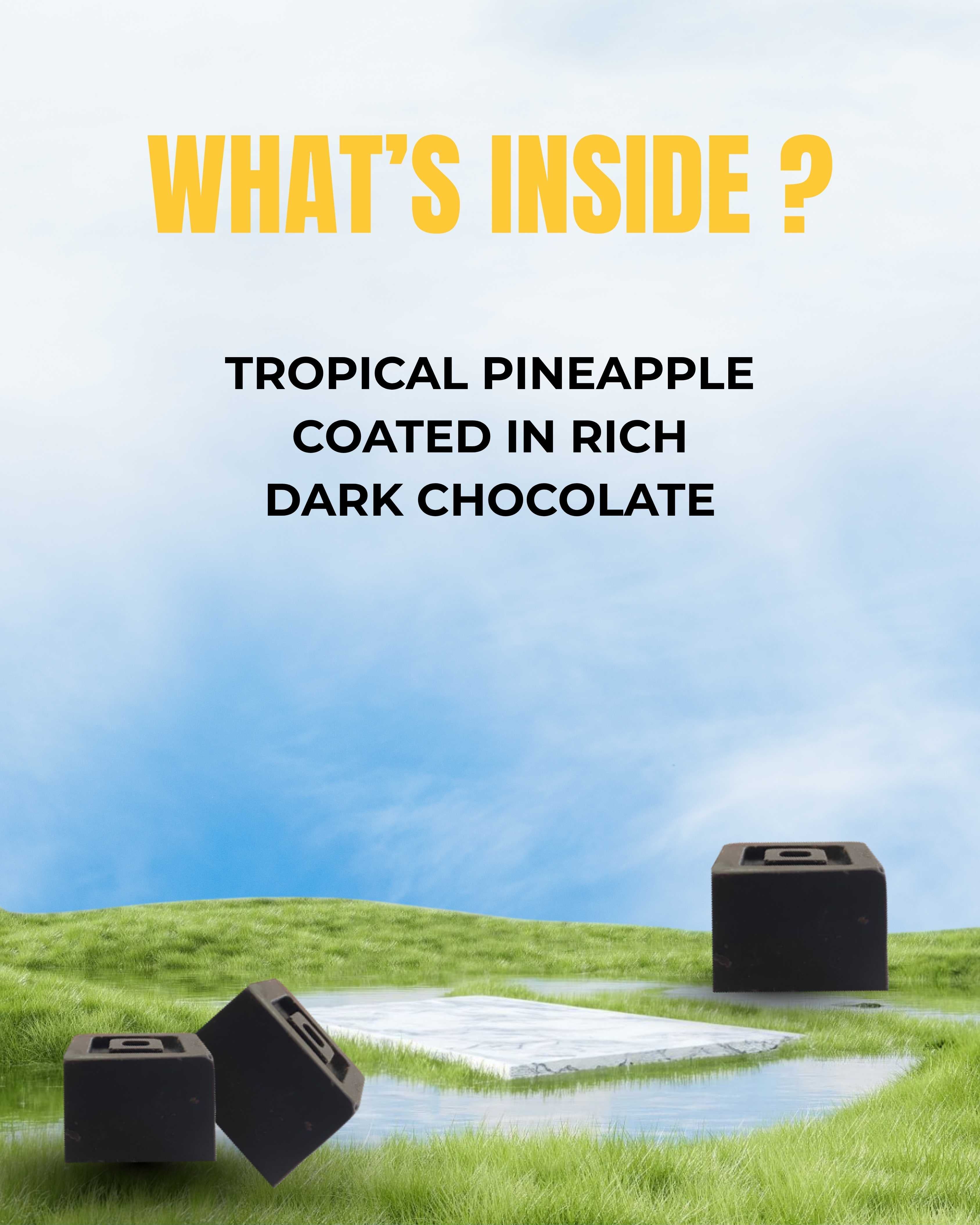 Tropical Pineapple + Mango Medley Dark Choclate