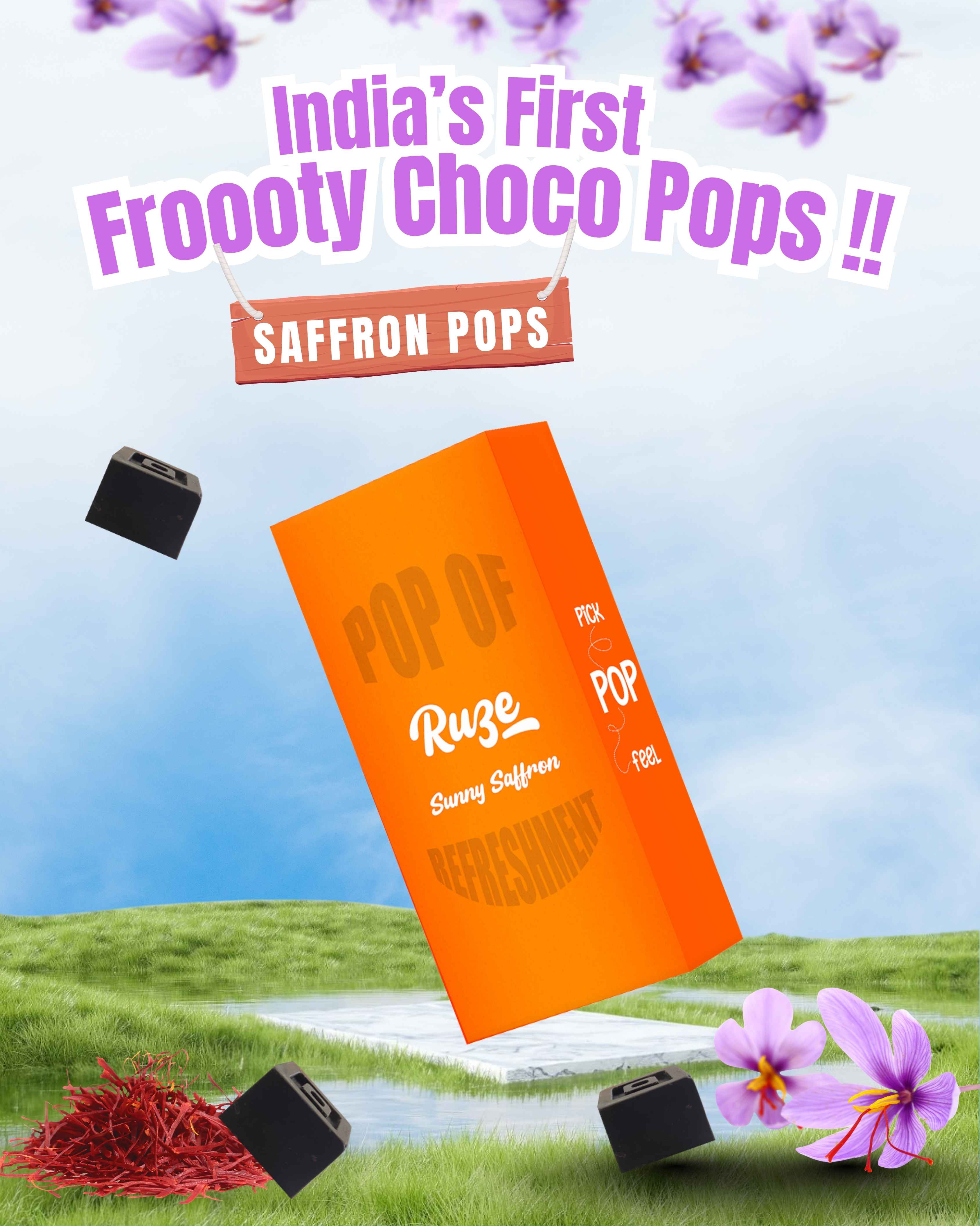 Sunny Saffron Dark Chocolate (Box of 10)