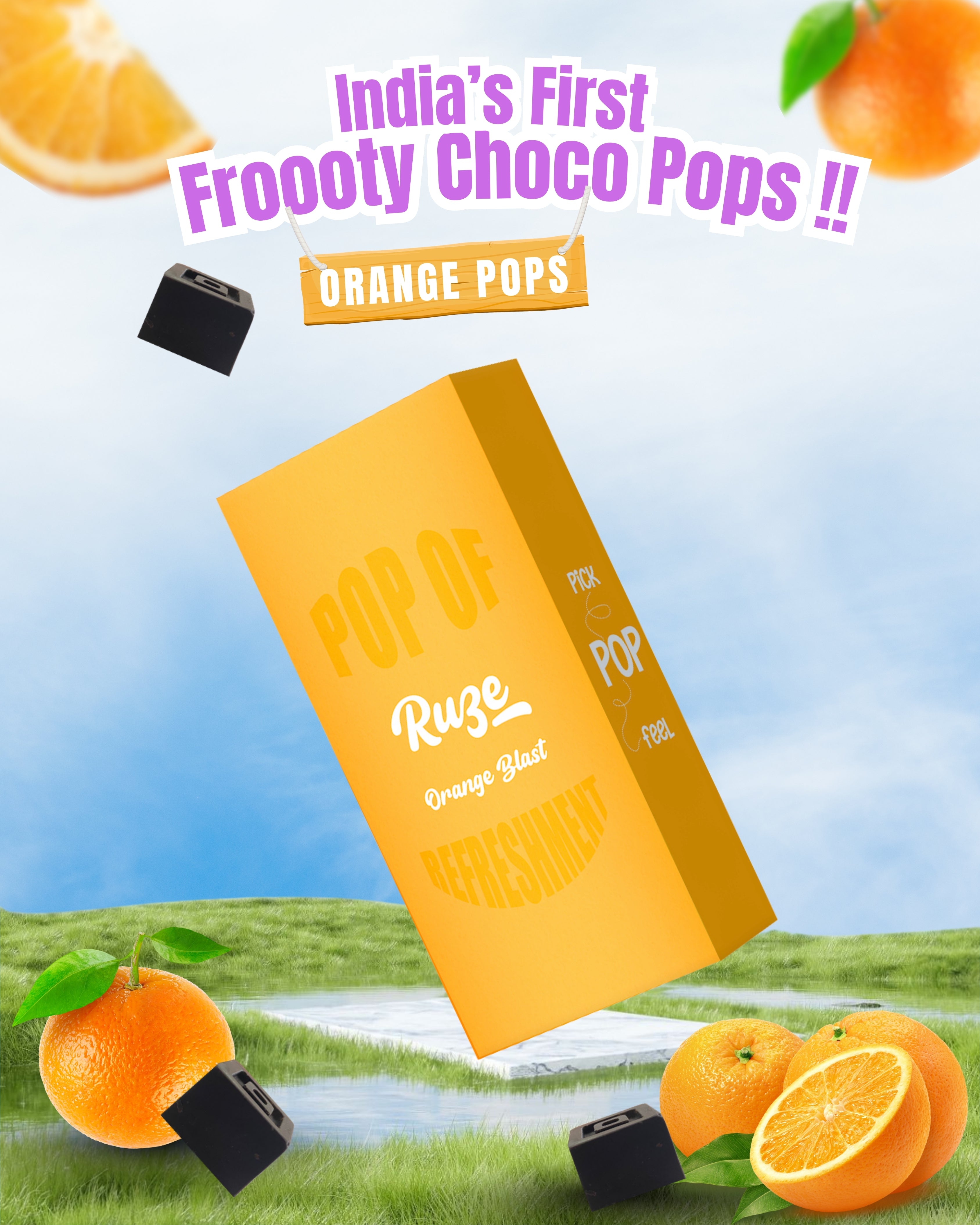 Orange Blast Dark Chocolate (Box of 10)