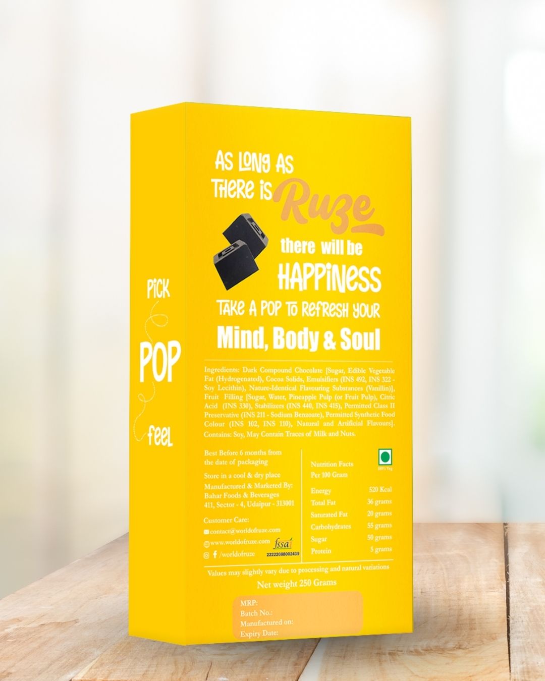 Tropical Pineapple Dark Chocolate (Box of 10)